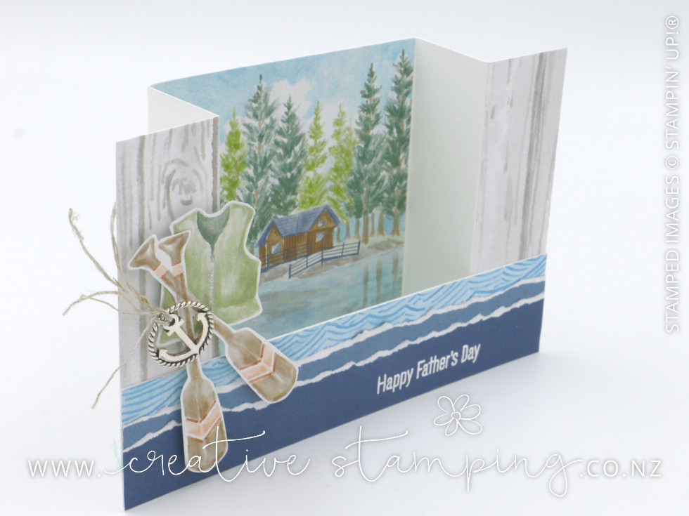 Waterside Retreat Bridge-Fold Card Waterside Retreat Bridge-Fold Card