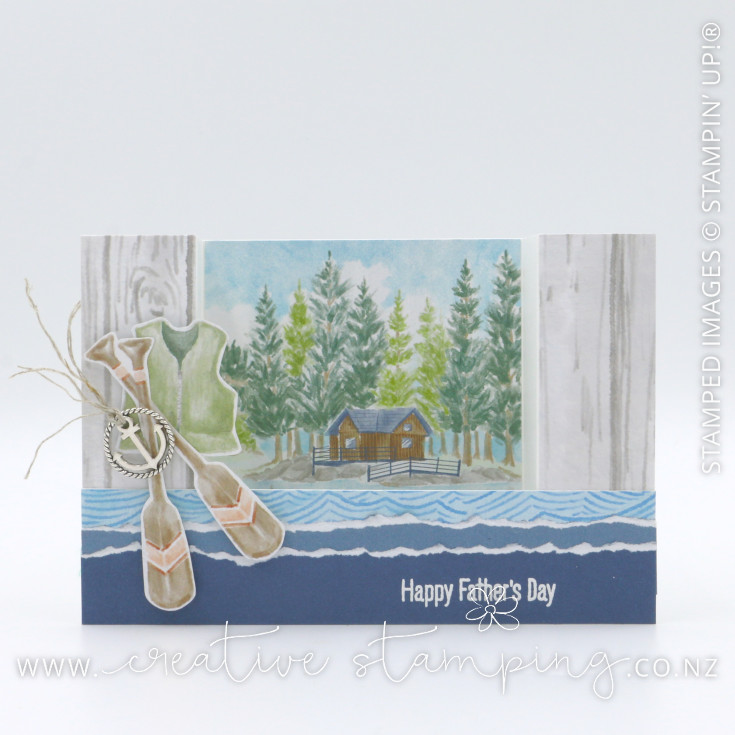 Waterside Retreat Bridge-Fold Card