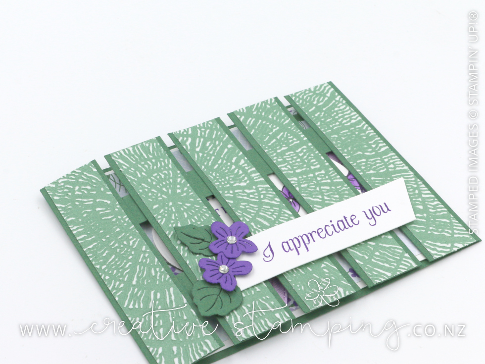 Violet Dreams Garden Gate Birthday Card