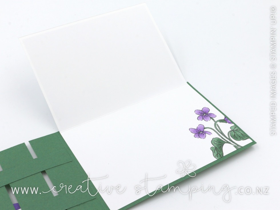 Violet Dreams Garden Gate Birthday Card