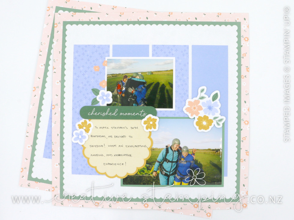 Heirloom Boutique Scrapbooking Layout