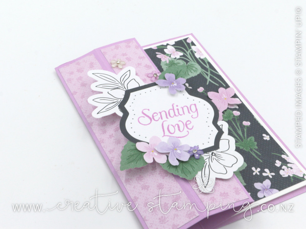 Violet Dreams Pop-Up Fun-Fold Card