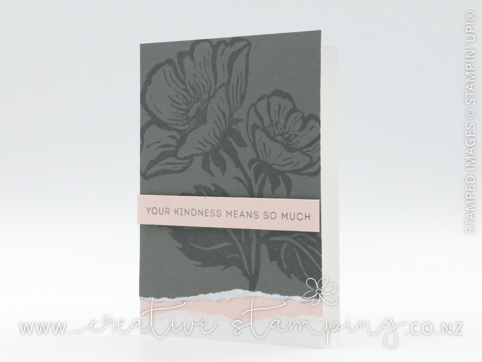 Inked Floret Thank You Note Card