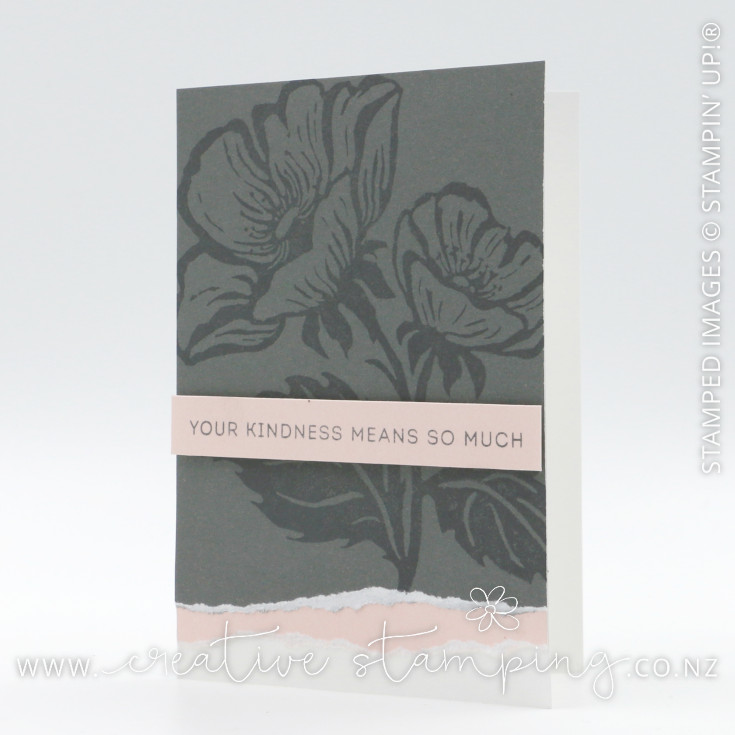 Inked Floret Thank You Note Card