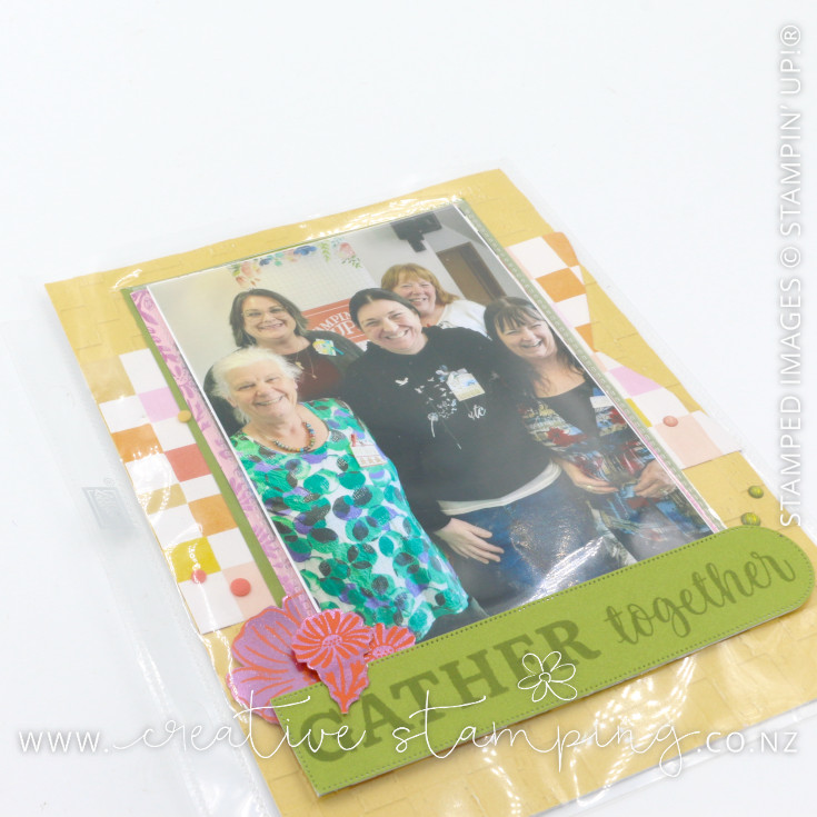 Gather Together 6" x 8" Scrapbooking Layout