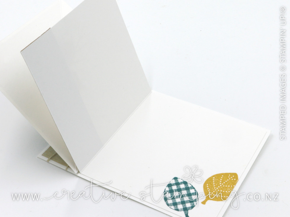 Simply Leaves Book-Fold Diagonal Easel Father's Day Card