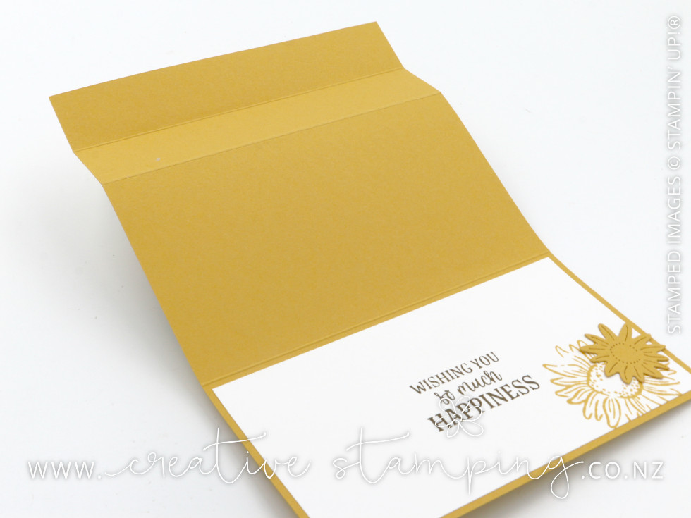 Sunflower Fields Stepped Greeting Card