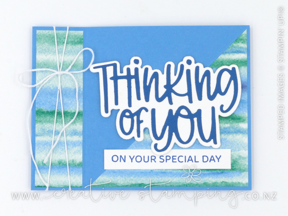 Thinking of You Book-Fold Diagonal Easel Card