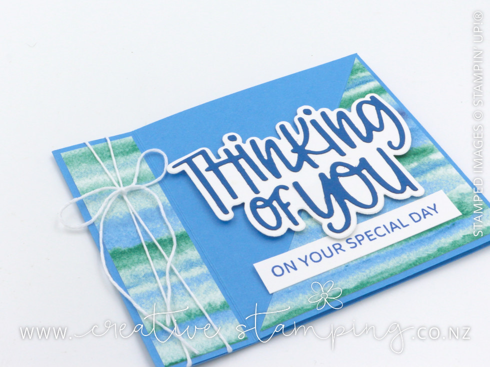 Thinking of You Book-Fold Diagonal Easel Card