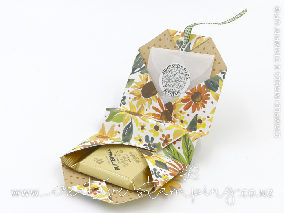 Sunflower Fields Folded Gift Pouch