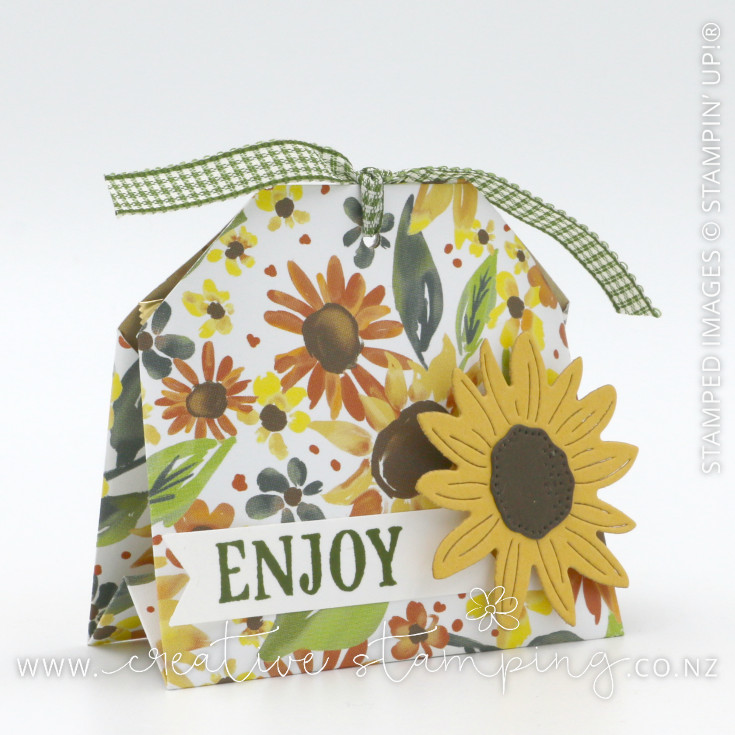 Sunflower Fields Folded Gift Pouch