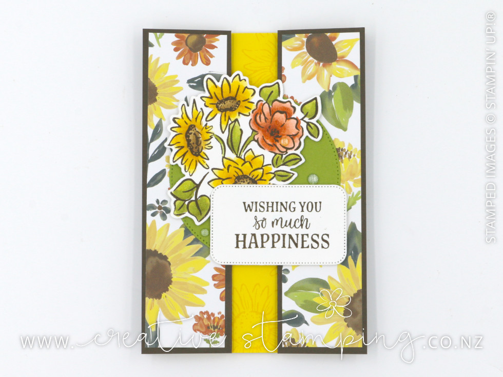 Radiant Sunflowers Tucked Gatefold Card
