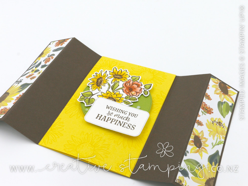 Radiant Sunflowers Tucked Gatefold Card Radiant Sunflowers Tucked Gatefold Card