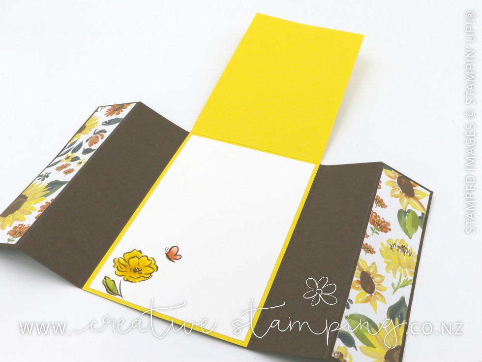 Radiant Sunflowers Tucked Gatefold Card Radiant Sunflowers Tucked Gatefold Card