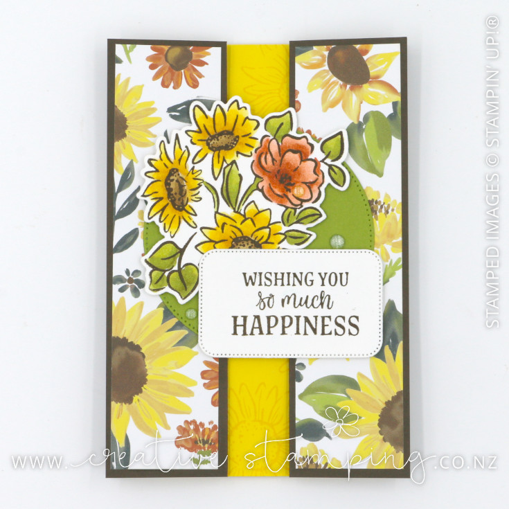 Radiant Sunflowers Tucked Gatefold Card