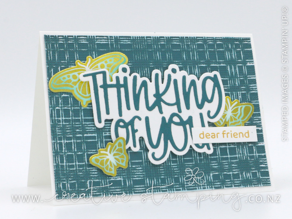 Reverse Butterfly Flight Thinking of You Card