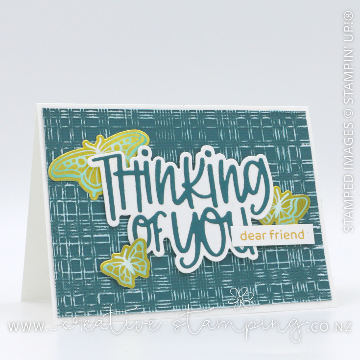 Reverse Butterfly Flight Thinking of You Card