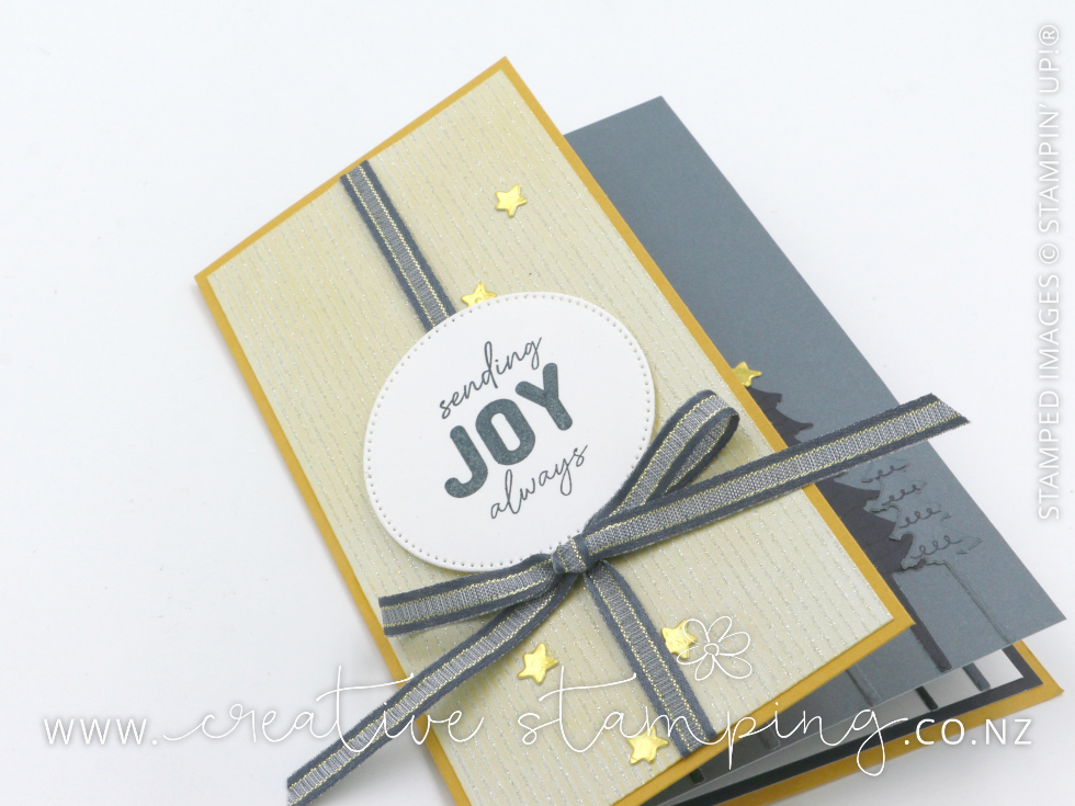 Holly Jolly Branches Double Layer Fun-Fold Christmas Card