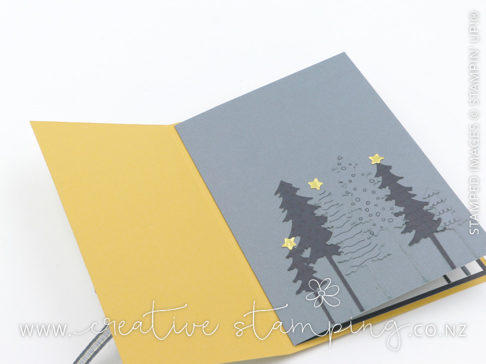 Holly Jolly Branches Double Layer Fun-Fold Christmas Card