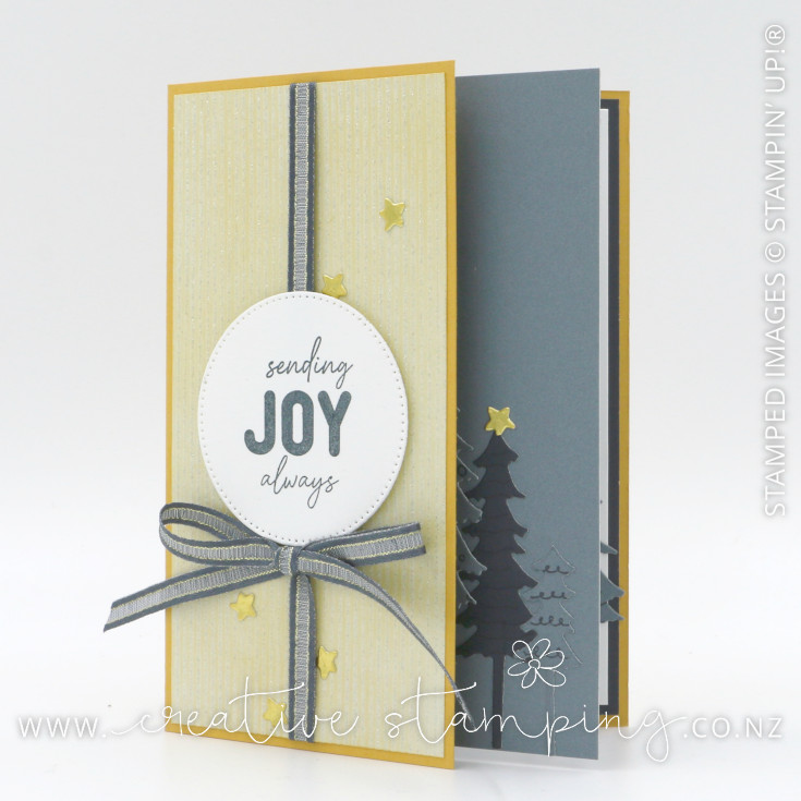 Holly Jolly Branches Double Layer Fun-Fold Christmas Card