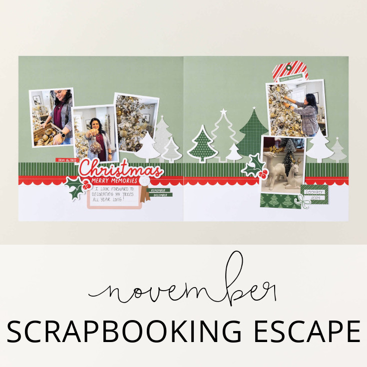 November Scrapbooking Escape | Home For Christmas Scrapbooking Workshop Kit