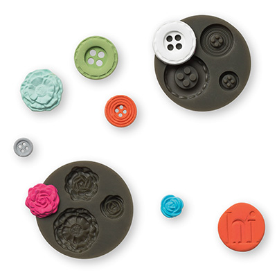Simply Pressed Clay and Buttons & Blossoms Simply Pressed Clay Molds