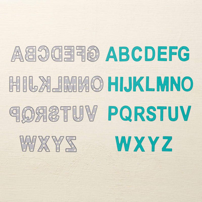 Little Letters Thinlits Dies