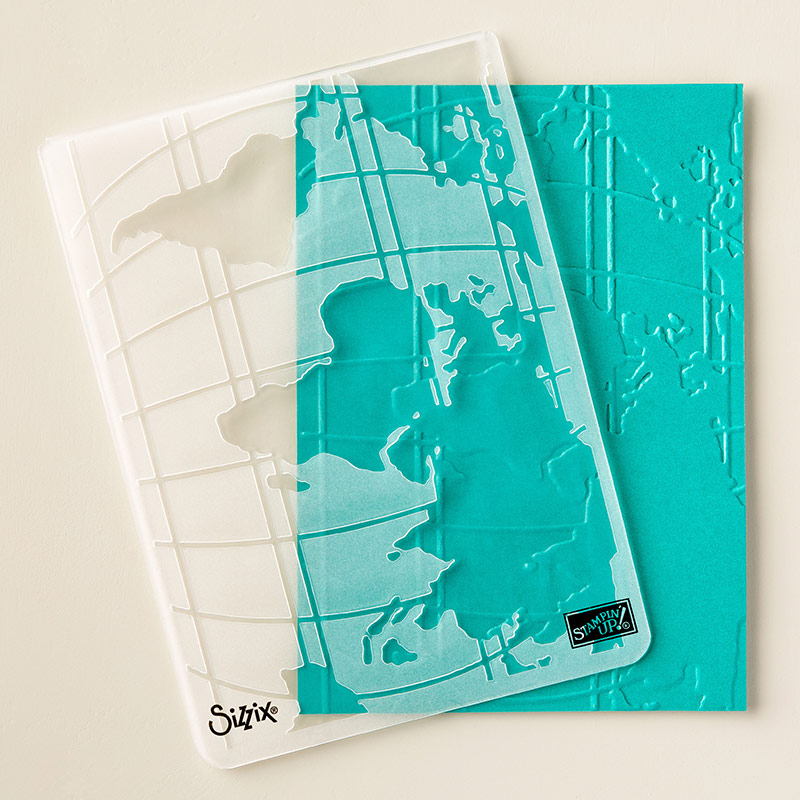 World Traveller Textured Impressions Embossing Folder