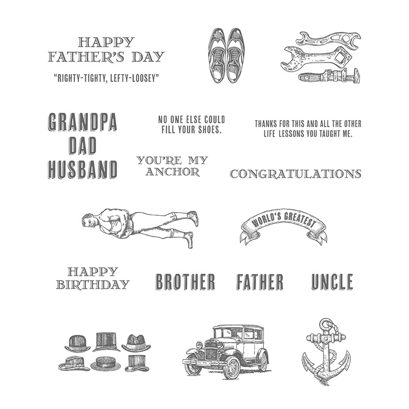 Guy Greetings stamp set