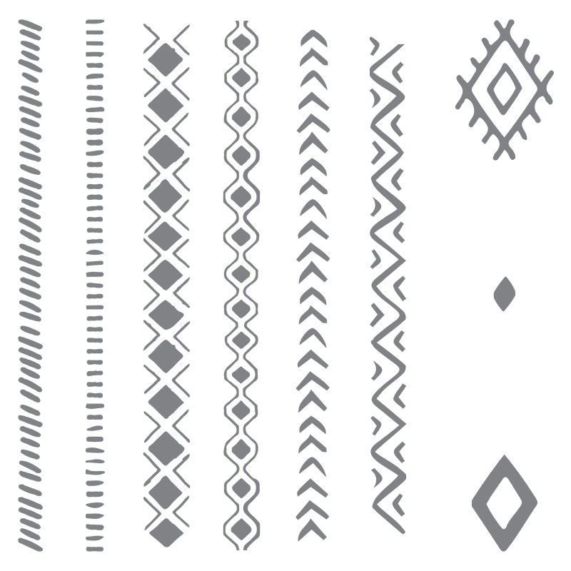 Bohemian Borders Stamp Set