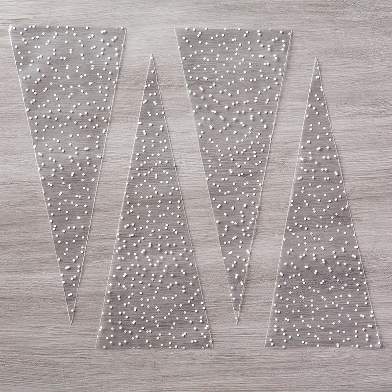 Polka Dot Cone Cellophane Bags