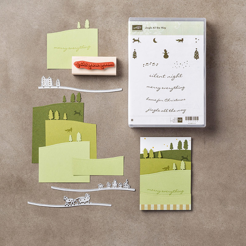BUNDLE & SAVE 15% - Jingle all the Way Stamp Set + Sleigh Ride Edgelits Dies