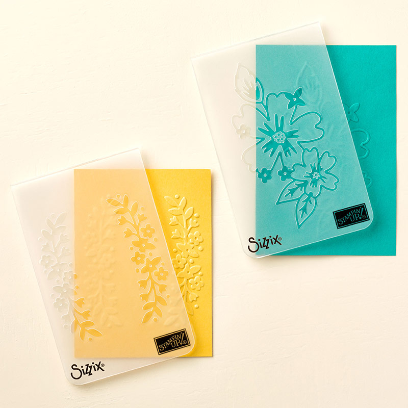 Floral Affection Textured Impressions Embossing Folders
