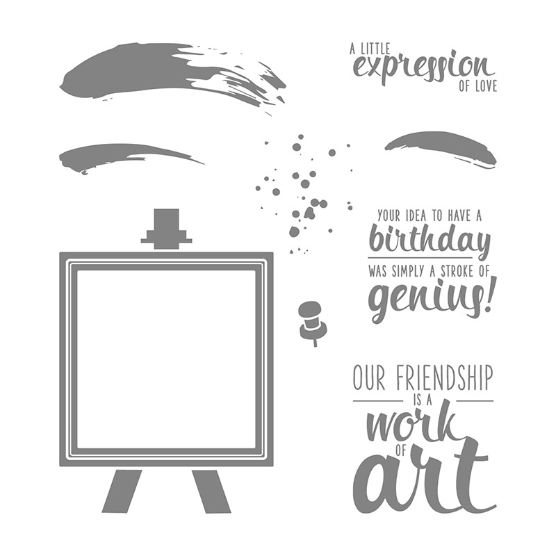 Painter's Palette Stamp Set