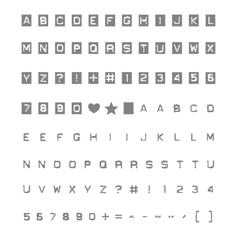 Labeler Alphabet Stamp Set