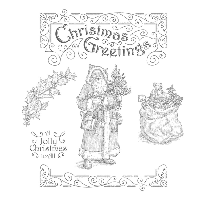 Father Christmas Stamp Set