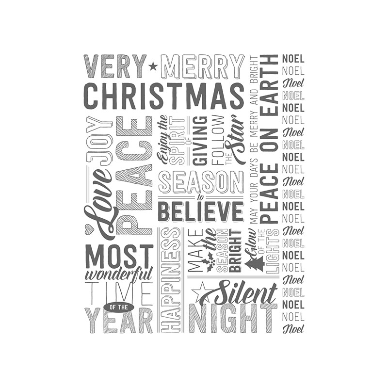 Merry Medley Background Stamp