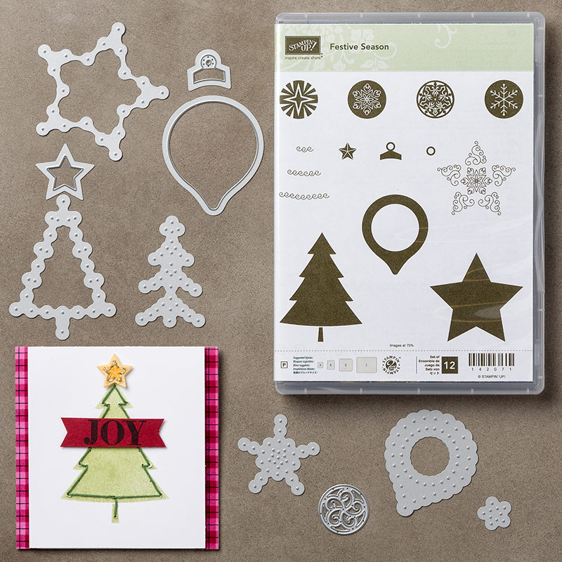 BUNDLE & SAVE 10% | Festive Season Stamp Set + Festive Stitching Thinlits Dies Bundle