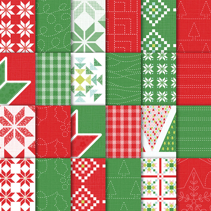 Quilted Christmas 6" x 6" Designer Series Paper