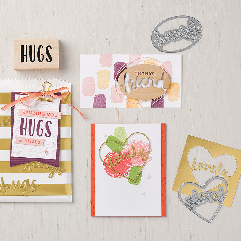 Lovely Inside & Out Stamp Set + Lovely Words Thinlits Dies Bundle