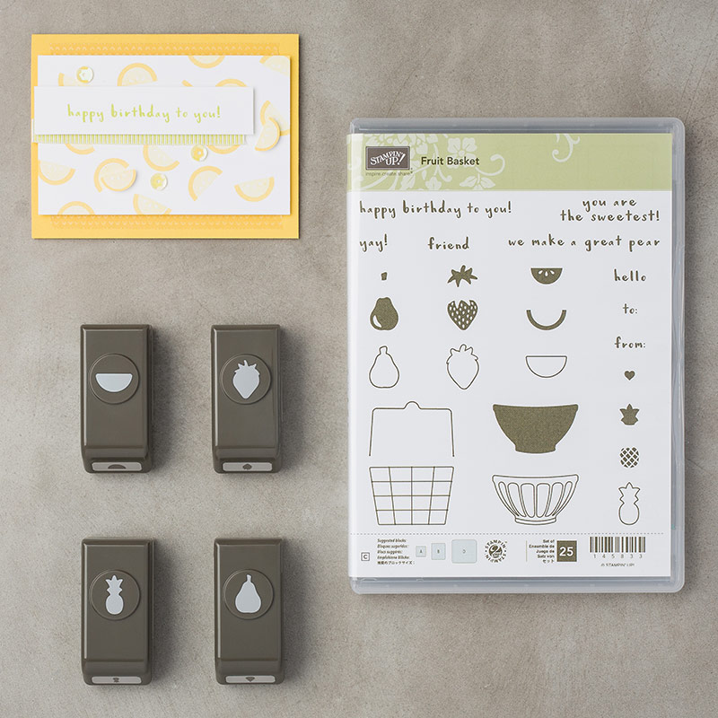 Fruit Basket Stamp Set + Itty Bitty Fruit Punch Pack