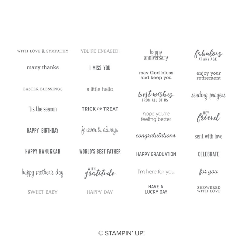 Itty Bitty Greetings Stamp Set