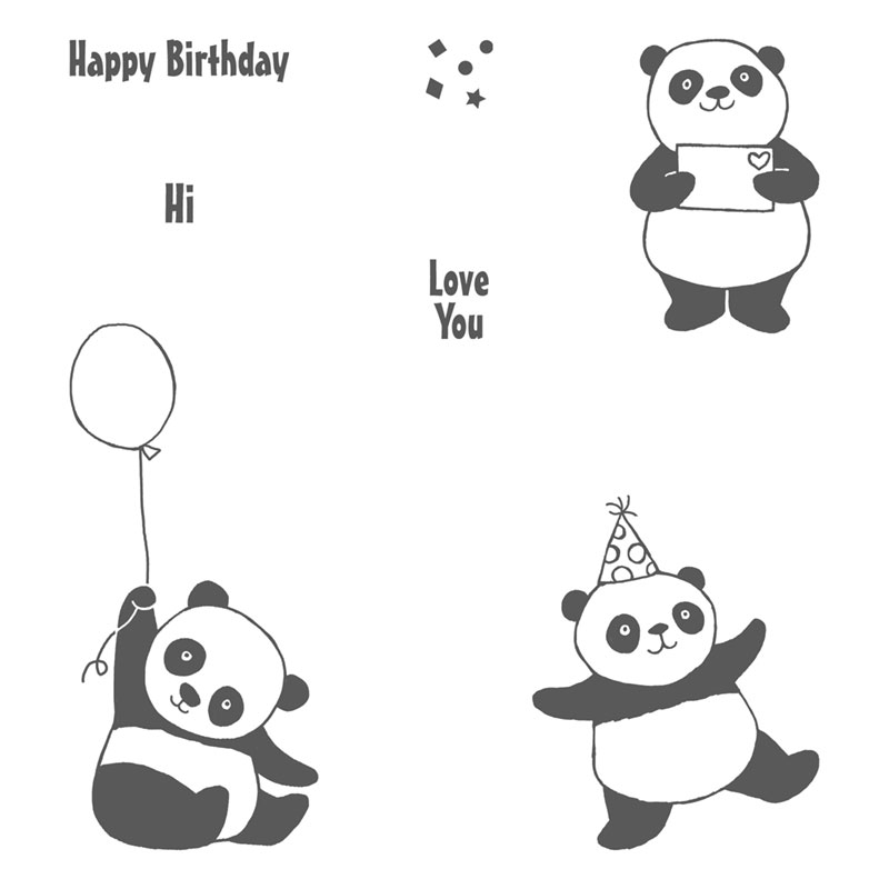 Party Pandas Stamp Set