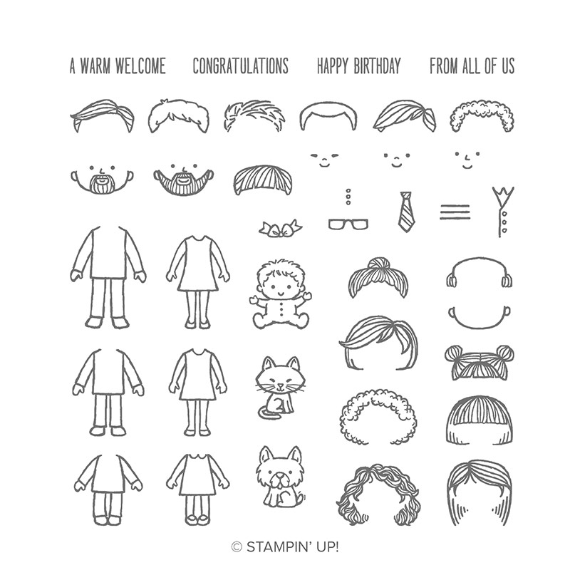 Family & Friends Photopolymer Stamp Set