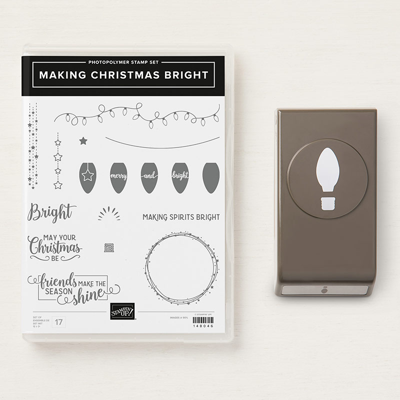 Making Christmas Bright Stamp Set + Christmas Bulb Builder Punch Bundle