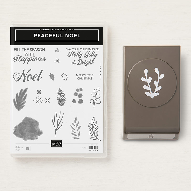 Peaceful Noel Stamp Set + Sprig Punch Bundle