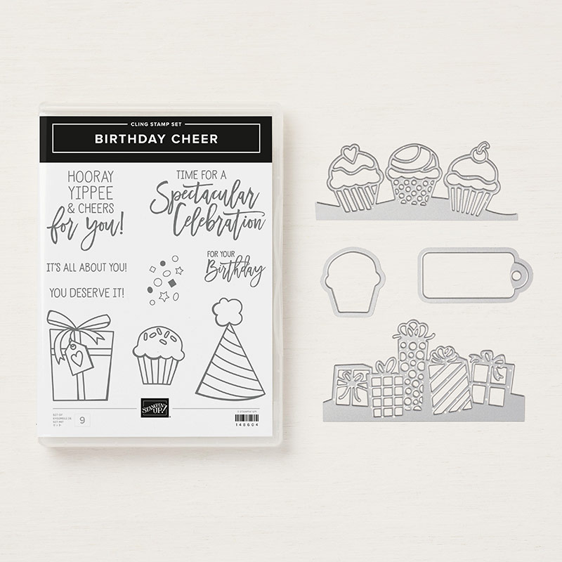 Birthday Cheer Stamp Set + Detailed Birthday Edgelits Dies