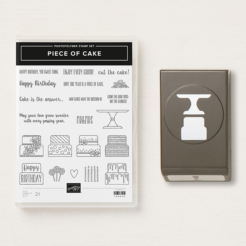 Piece of Cake Stamp Set + Cake Builder Punch Bundle