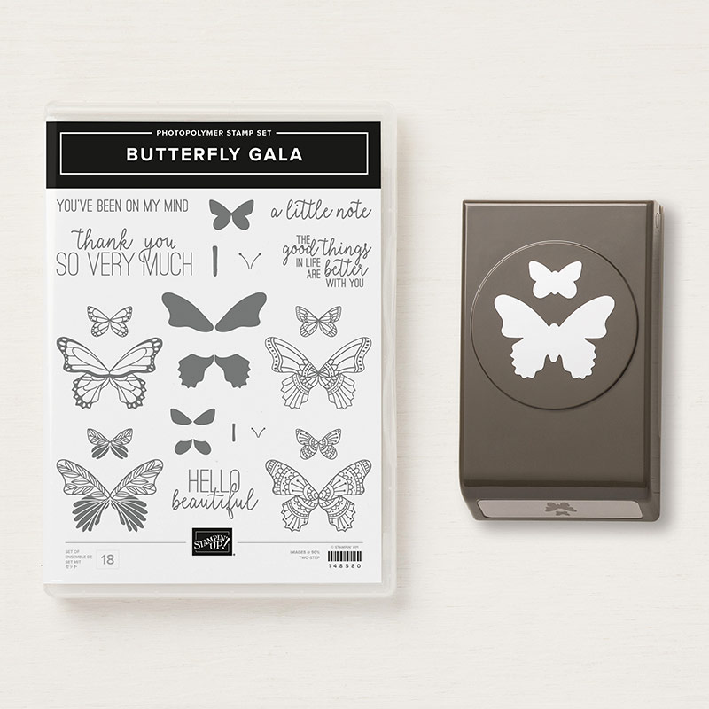 Butterfly Gala Stamp Set + Butterfly Duet Punch Bundle