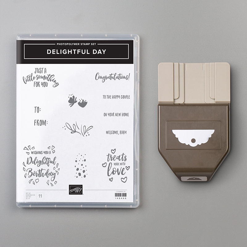 Delightful Day Stamp Set + Delightful Tag Topper Punch Bundle